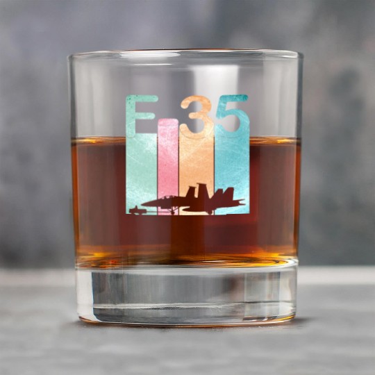 F35 Vintage Air Force Fighter Jets Rock Glasses