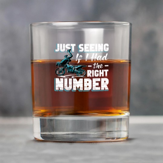 Motocross Motocross Driving Seeing Right Number Rock Glasses