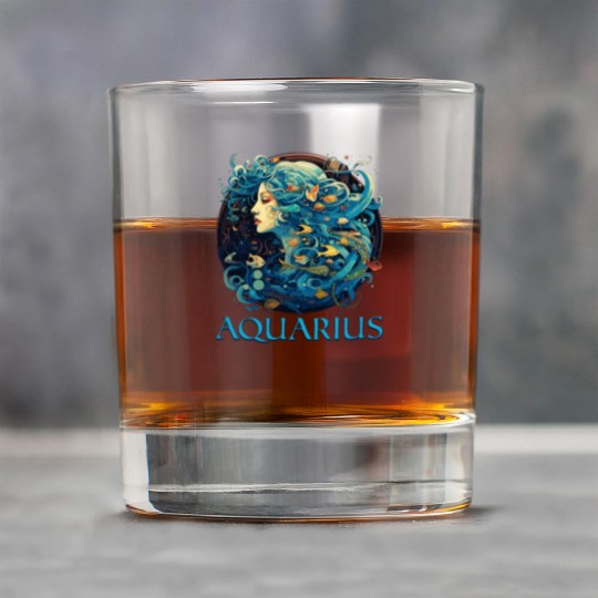 Embrace Your Aquarius Identity: Aquarius Zodiac Rock Glasses