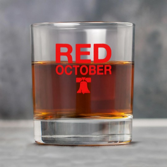 Vintage Red October Philly Philadelphia Rock Glasses
