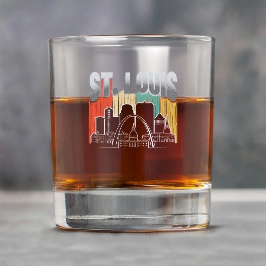 St. Louis Missouri Vintage Rock Glasses