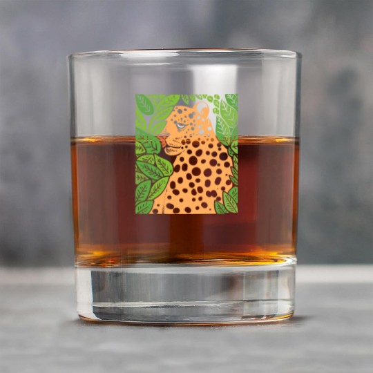 Jaguar in Forest Wildlife Biologist Gift Rock Glasses