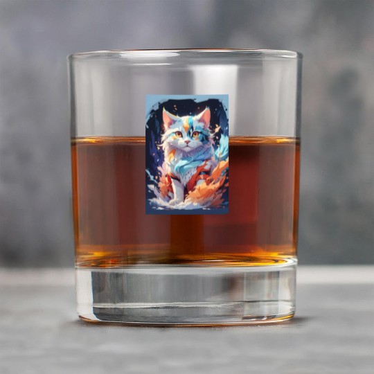 Cute Crystal Fantasy Cat Design Rock Glasses