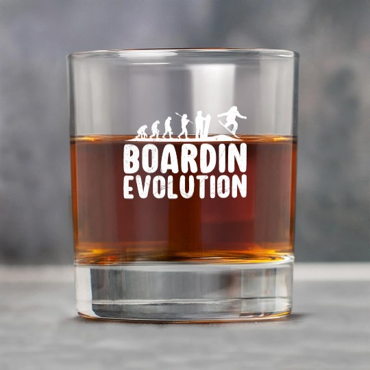 Snowboarder Boardin Evolution Snowboarding Rock Glasses