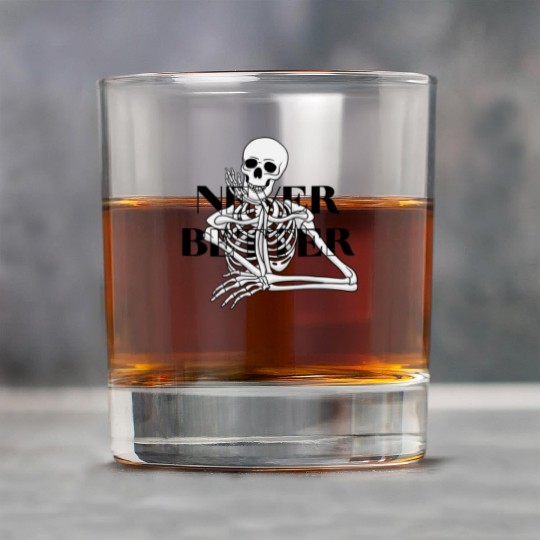 Never Better Skeleton sticker & Rock Glasses
