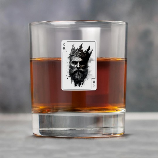 King Gothic Poker Card Game Horror Creepy Rock Glasses