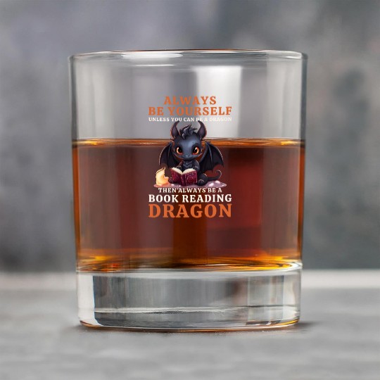 "Always Be Yourself" - Book Reading Black Dragon Rock Glasses