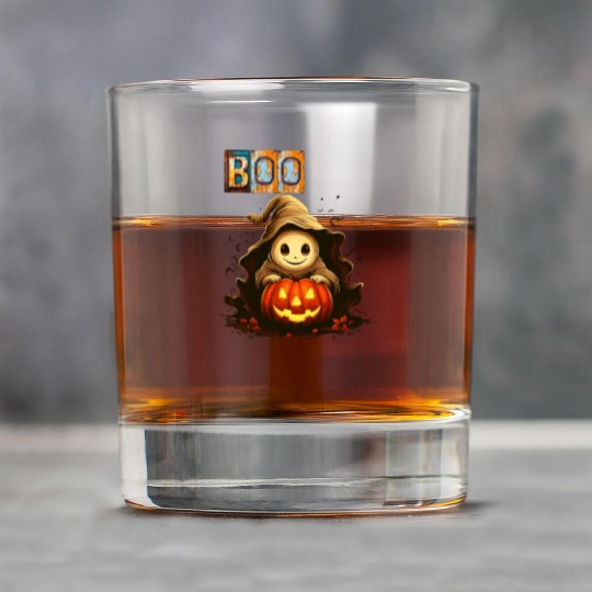 Adorable Boo Kid Ghosts With Pumpkin Rock Glasses