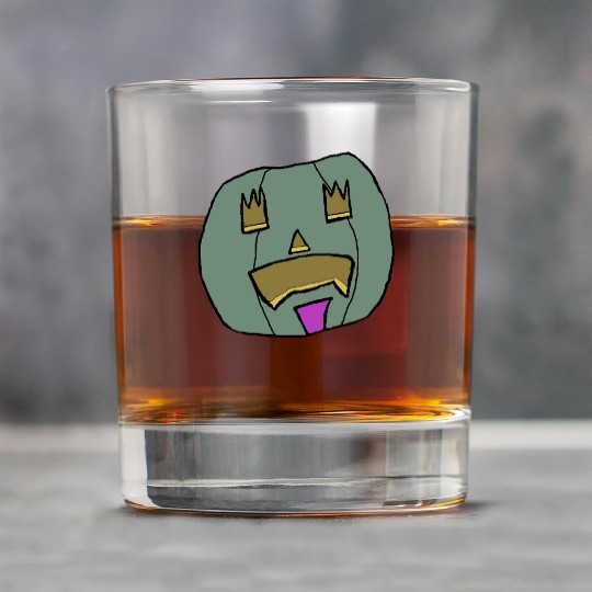 Halloween Pumpkin Jack o lantern 2 Rock Glasses