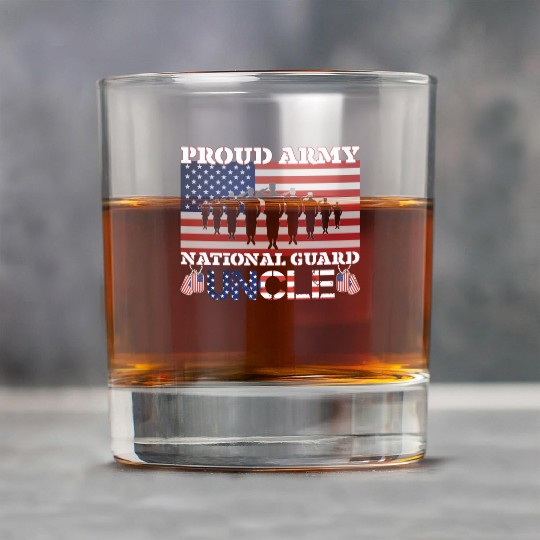 Proud Army National Guard Uncle Rock Glasses
