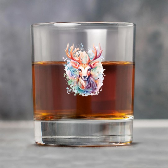 Colorful Reindeer Fantasy: Studio Ghibli Style Rock Glasses