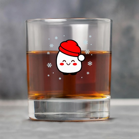 Santa Marshmallow Version 2 Rock Glasses