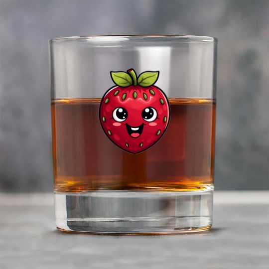 Cute Funny Strawberry Summer Kawaii Gift Rock Glasses