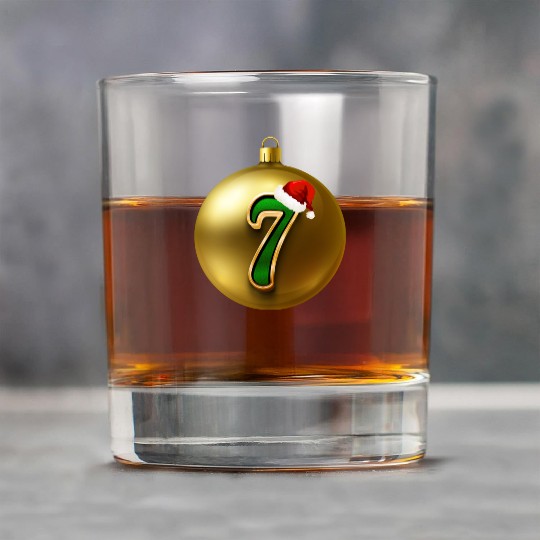 Lucky Seven Number - 7th Christmas Birthday Rock Glasses