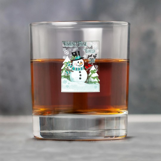 Funny Cranky Snowman Rock Glasses