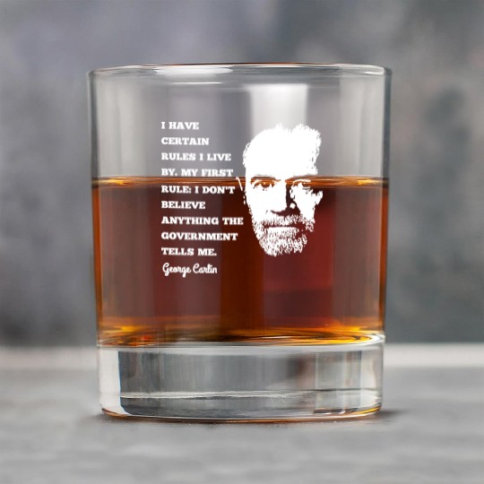 George Carlin Comedy Legend Rock Glasses