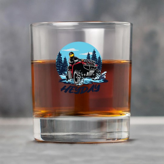 ATV/Quad "Winter Riding" style logo. By "Hey Day" Rock Glasses