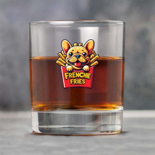 Frenchie Fries - Cute French Bulldog Fries Rock Glasses