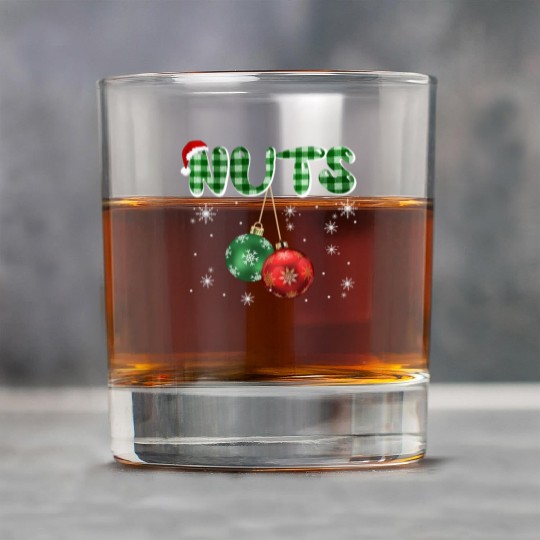 Chest Nuts Christmas Funny Couple Matching Rock Glasses