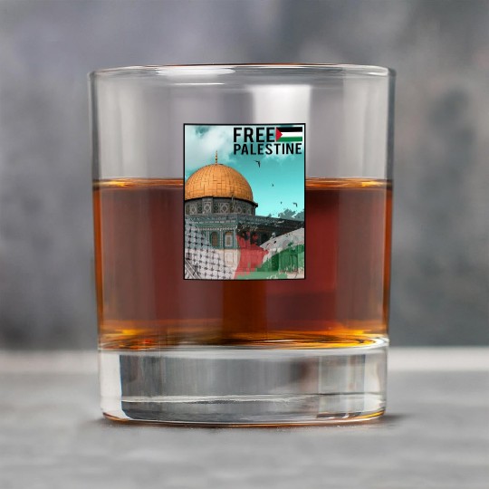 free palestine Rock Glasses