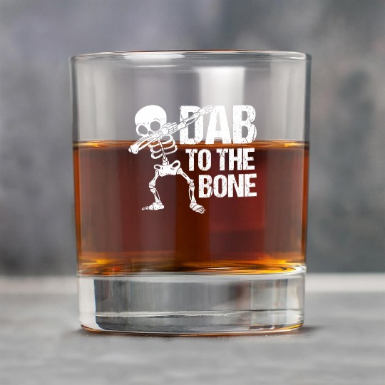 Dab To The Bone Dancing Skeleton Halloween Rock Glasses