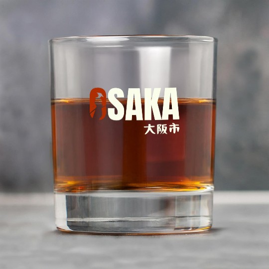Osaka Typography Rock Glasses - Urban Statement