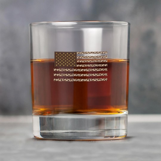 Flag of Cheetah Rock Glasses