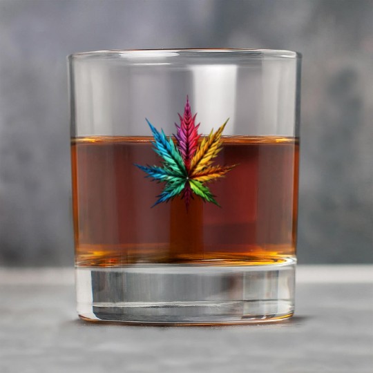 Spectrum Splendor: The Vivid Leaf Rock Glasses