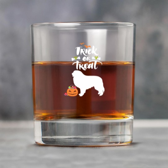 Trick Or Treat Great Pyrenees Dog Halloween Rock Glasses