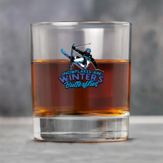 Snowflakes are winter's butterflies - Ski Rock Glasses