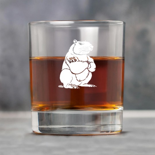 Capybara Biceps Tattoo I Love Dad Rock Glasses