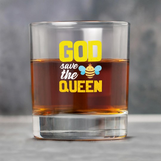 Earth Quote God Save The Queen Bee Rock Glasses