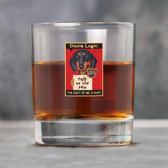 Dachshund Logic Rock Glasses