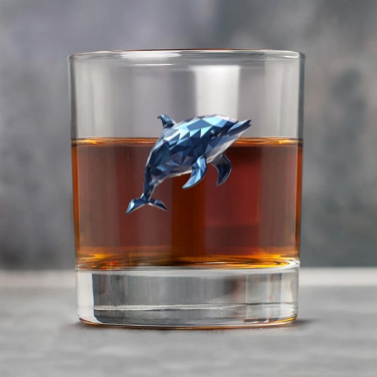 Geometric Style Dolphin Rock Glasses