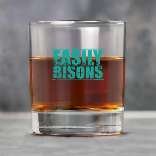 Easily Distracted by Bisons Animal Rock Glasses