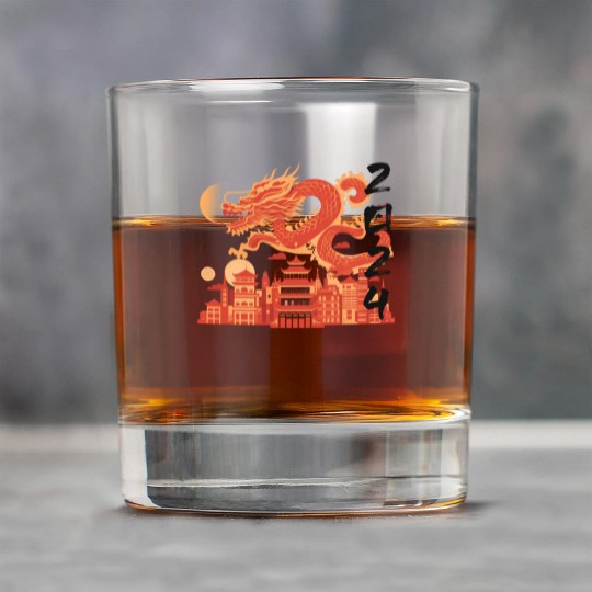 Year Of The Dragon Rock Glasses | chinese lanterns