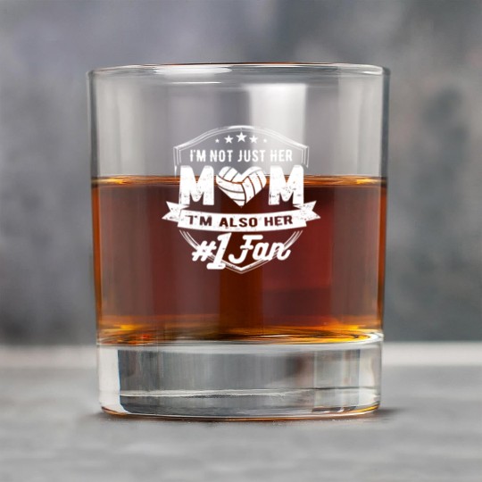 Number One Fan Volleyball Mom Rock Glasses