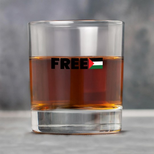 Free Palestine Rock Glasses