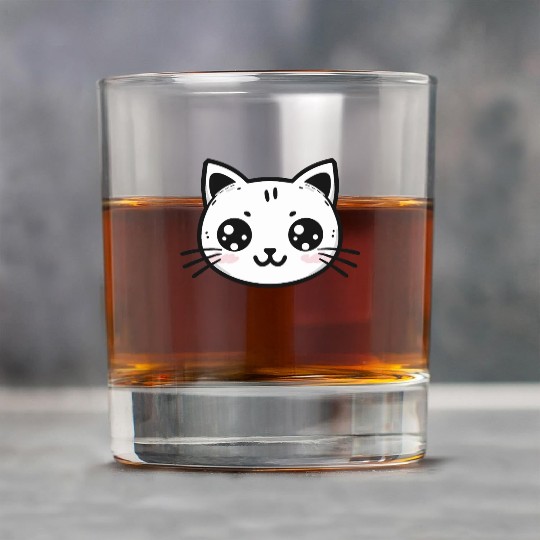 Cute Cat - Kawaii Kitten - cat lovers Rock Glasses