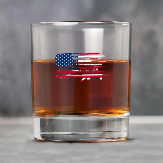American Flag Gun Rock Glasses