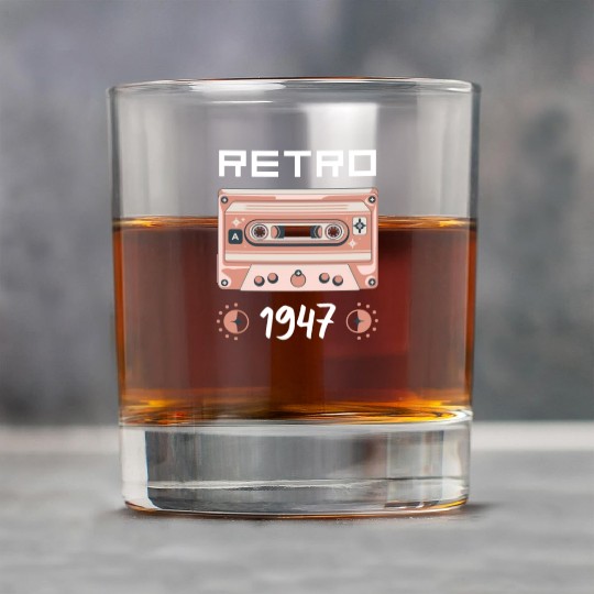 Retro Tape Music Nostalgia Vintage 1947 Rock Glasses