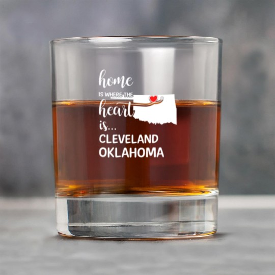 Cleveland County Oklahoma Is Where My Heart Is Rock Glasses