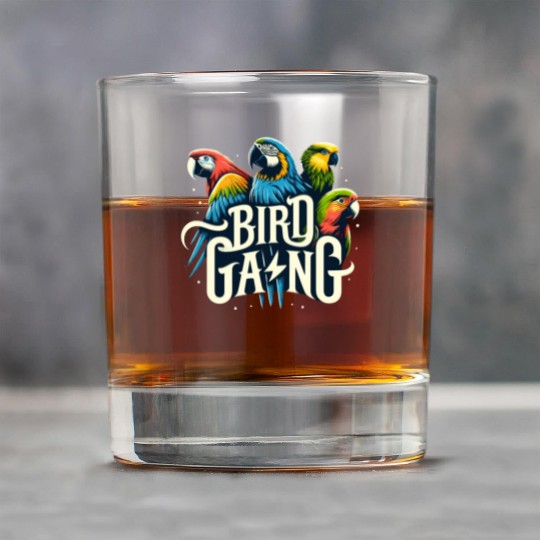 Bird Gang Parrot Funny Birder Flock Owner Macaw Rock Glasses