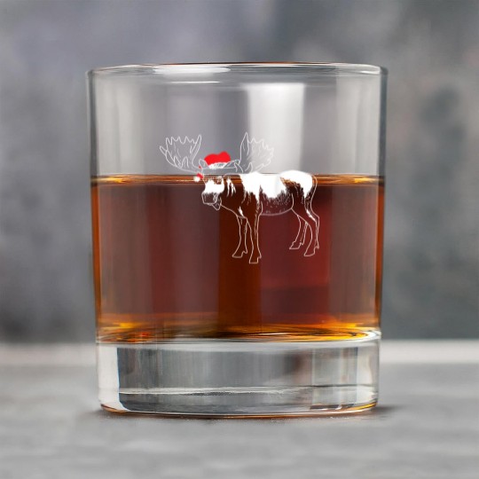 Christmas Moose X mas Deer Animal Fan Hilarious Rock Glasses