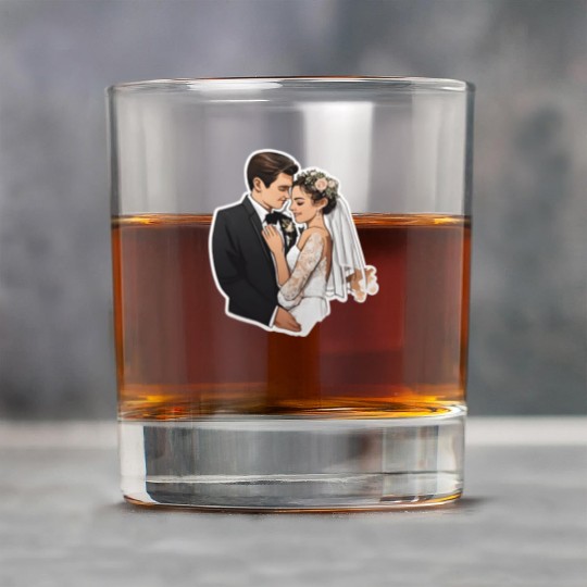 Flat Card Wedding Rock Glasses