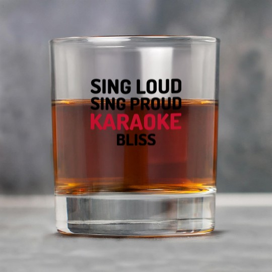 Sing Loud, Sing Proud - Karaoke Bliss Rock Glasses