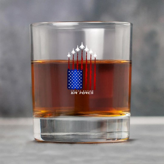 Air Force US Veterans 4th of July Rock Glasses American