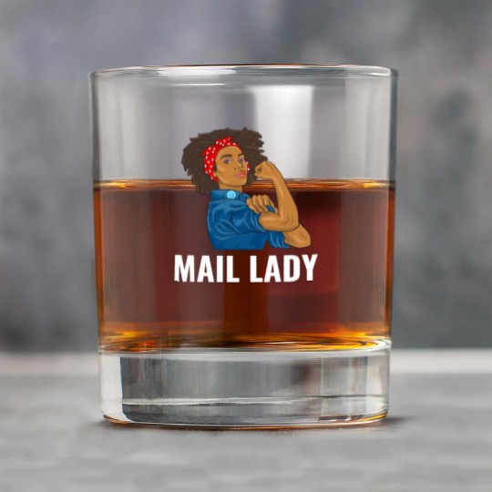 African American Postal Worker Mail Lady Funny Rock Glasses