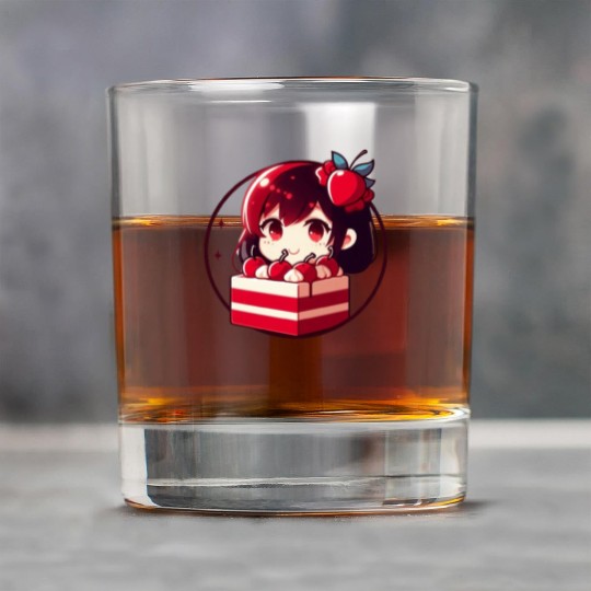 Red Velvet Cake Rock Glasses