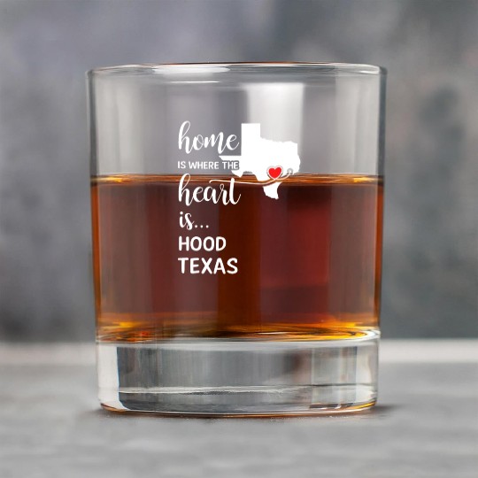 Hood County Texas Is Where My Heart Is Gift Rock Glasses